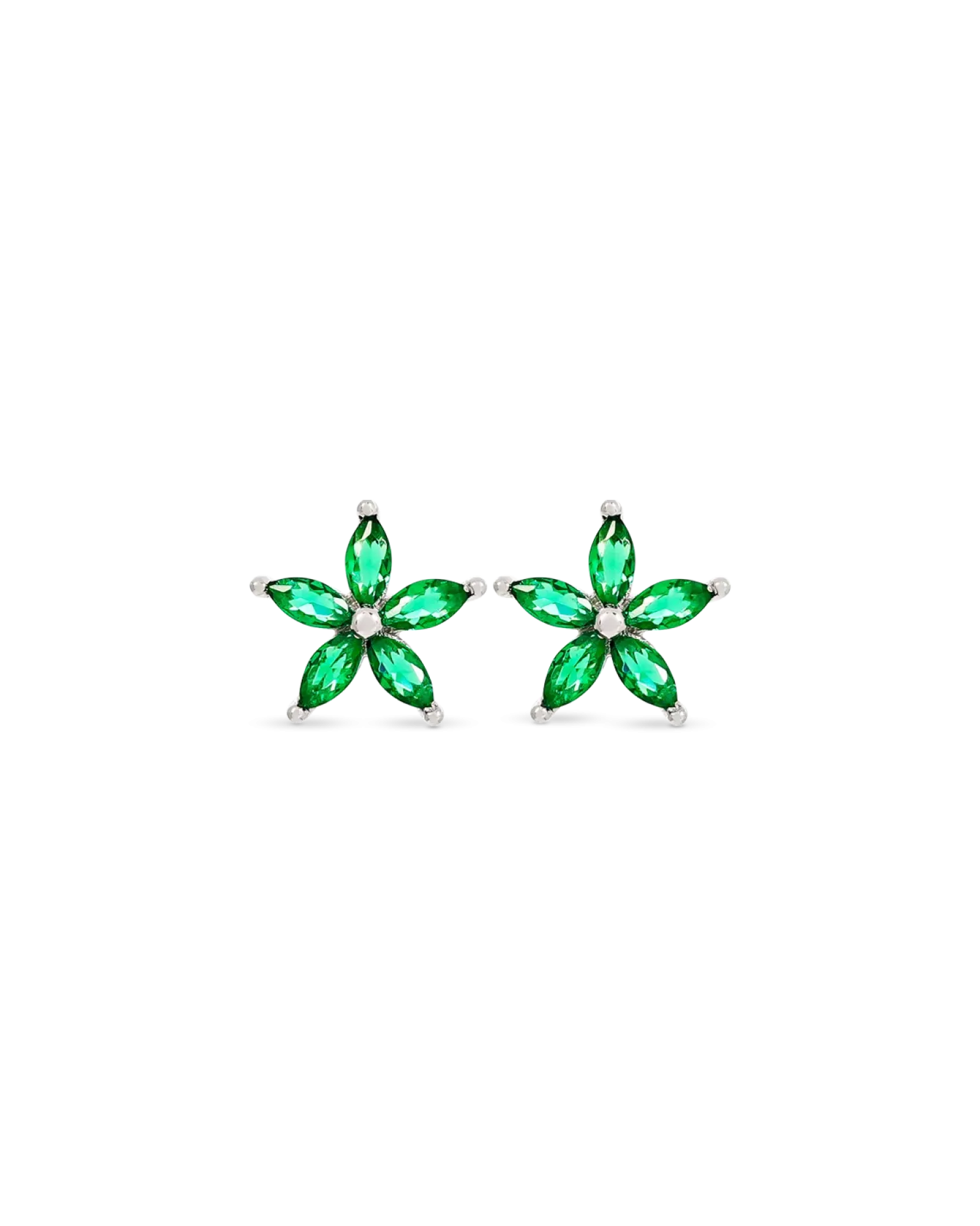Bijou Brigitte Clous d'oreilles - Floral Emerald Sale