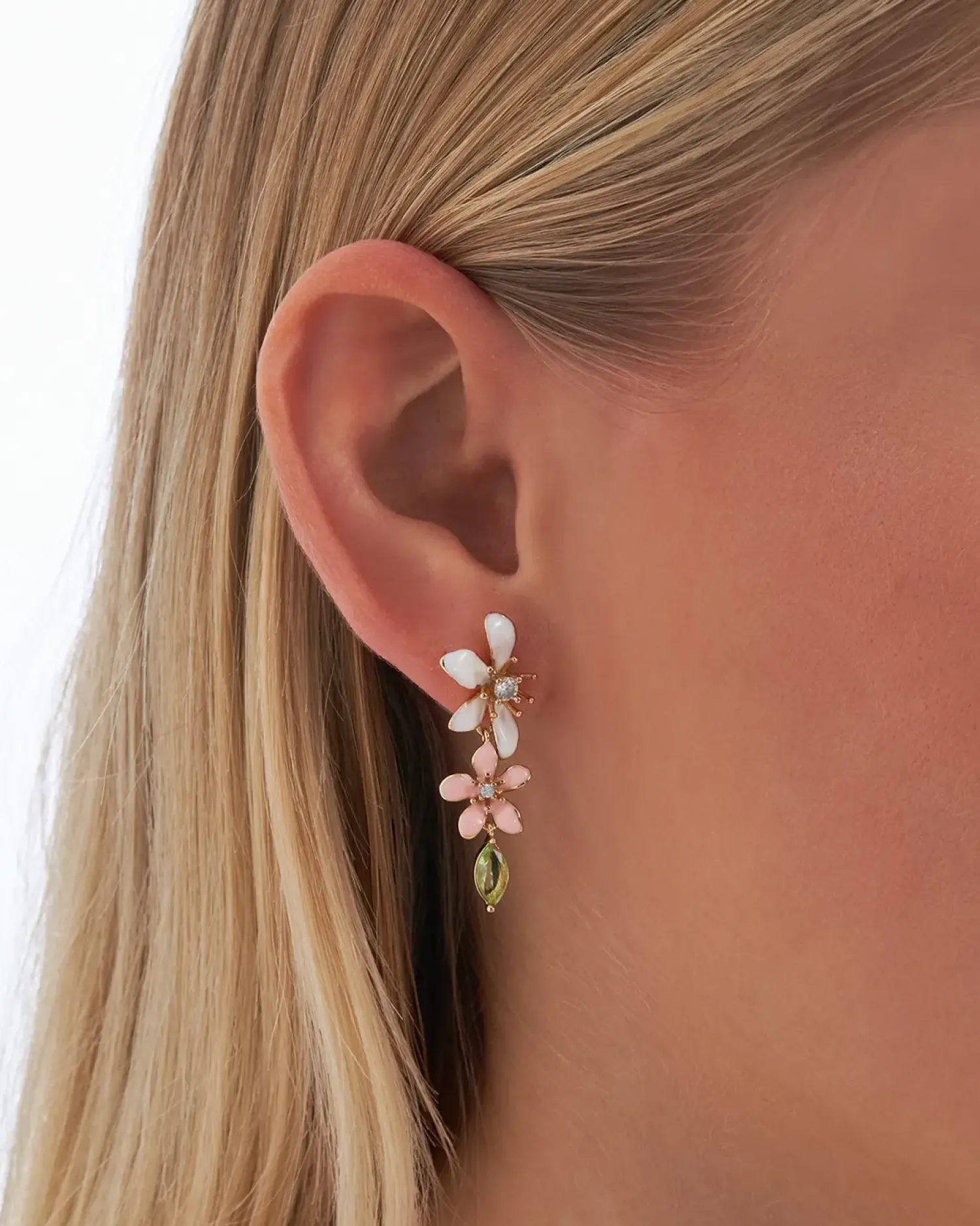 Bijou Brigitte Clous d'oreilles - Floral Leaves Best