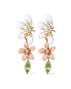Bijou Brigitte Clous d'oreilles - Floral Leaves Best