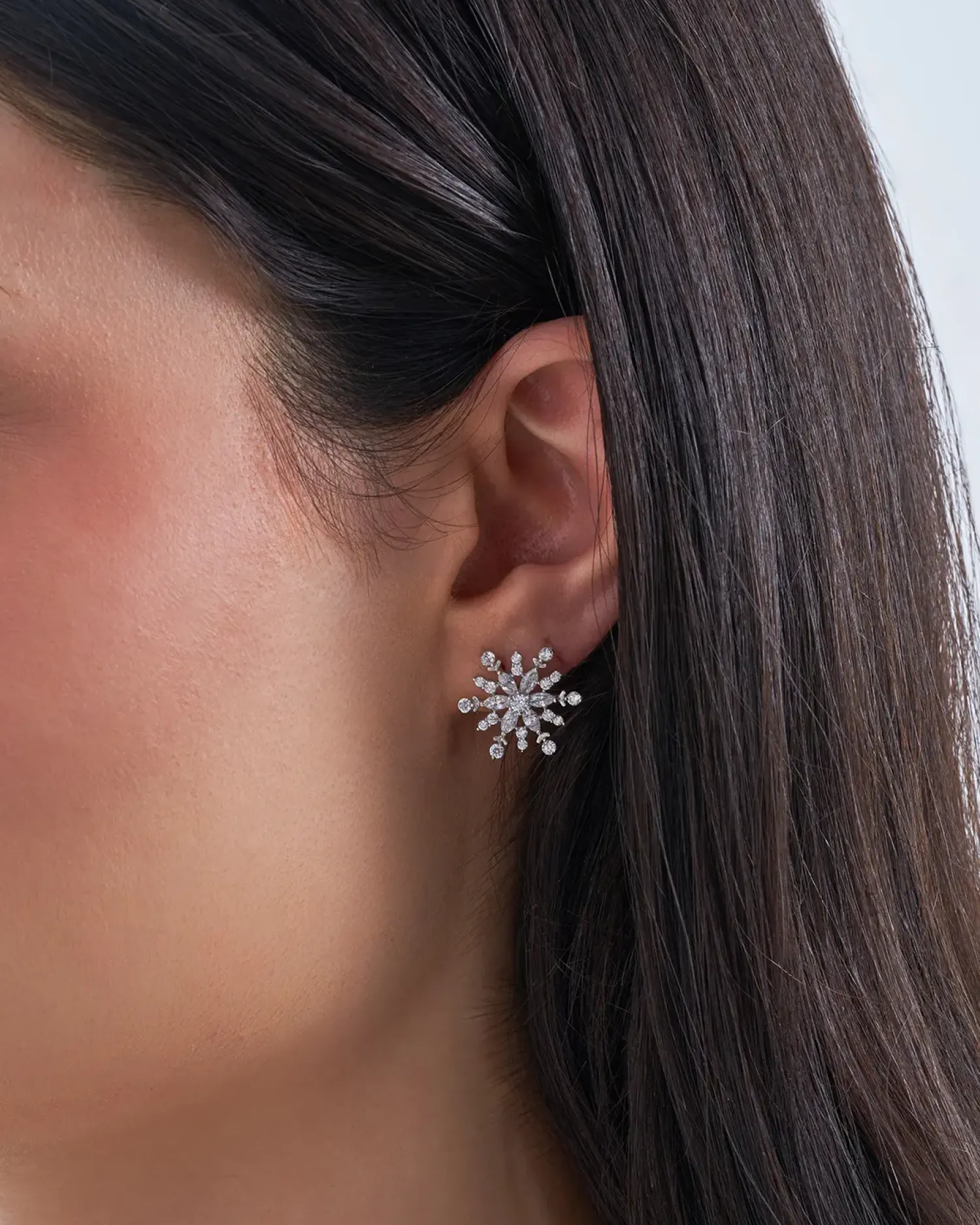 Bijou Brigitte Clous d'oreilles - Gleaming Snowflake
