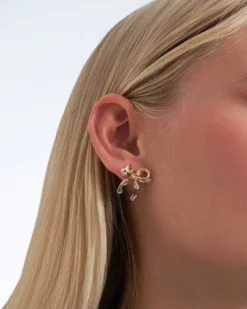 Bijou Brigitte Clous d'oreilles - Golden Bows Sale