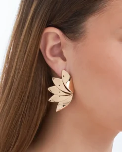 Bijou Brigitte Clous d'oreilles - Golden Flowers New