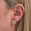 Bijou Brigitte Clous d'oreilles - Golden Snowflake