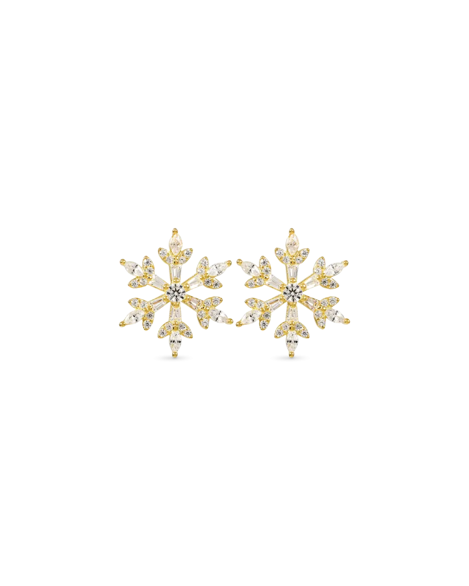 Bijou Brigitte Clous d'oreilles - Golden Snowflake