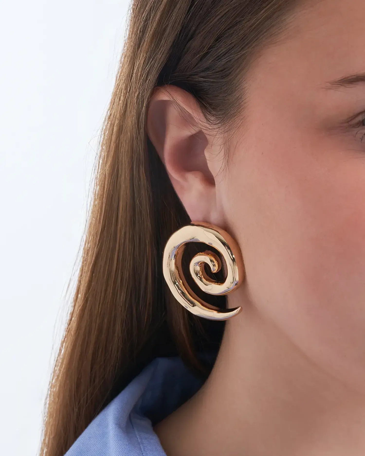 Bijou Brigitte Clous d'oreilles - Golden Spirals