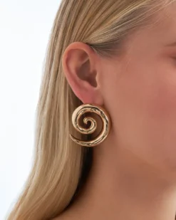 Bijou Brigitte Clous d'oreilles - Golden Spirals
