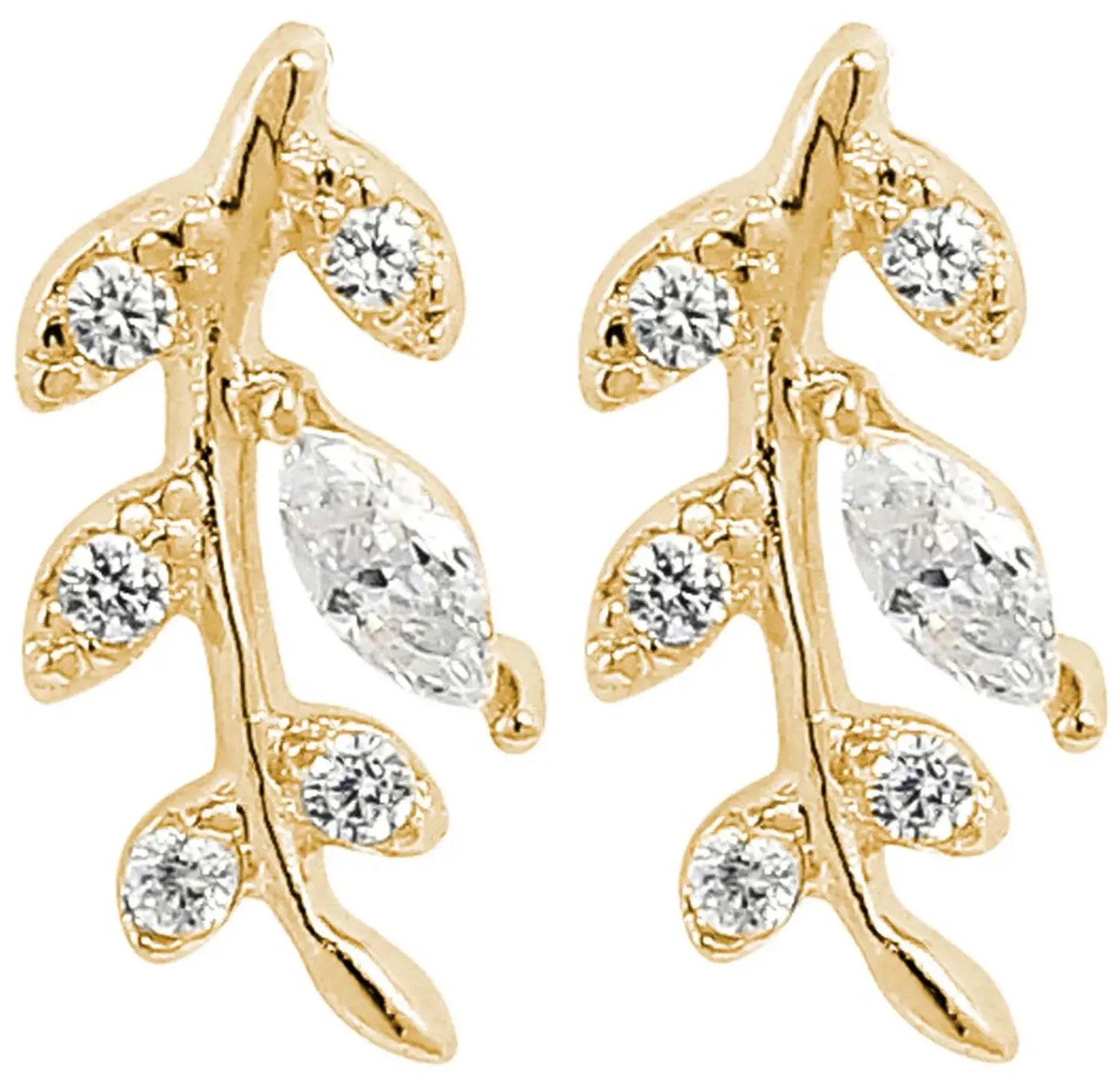 Bijou Brigitte Clous d'oreilles - Gold Leaf Outlet