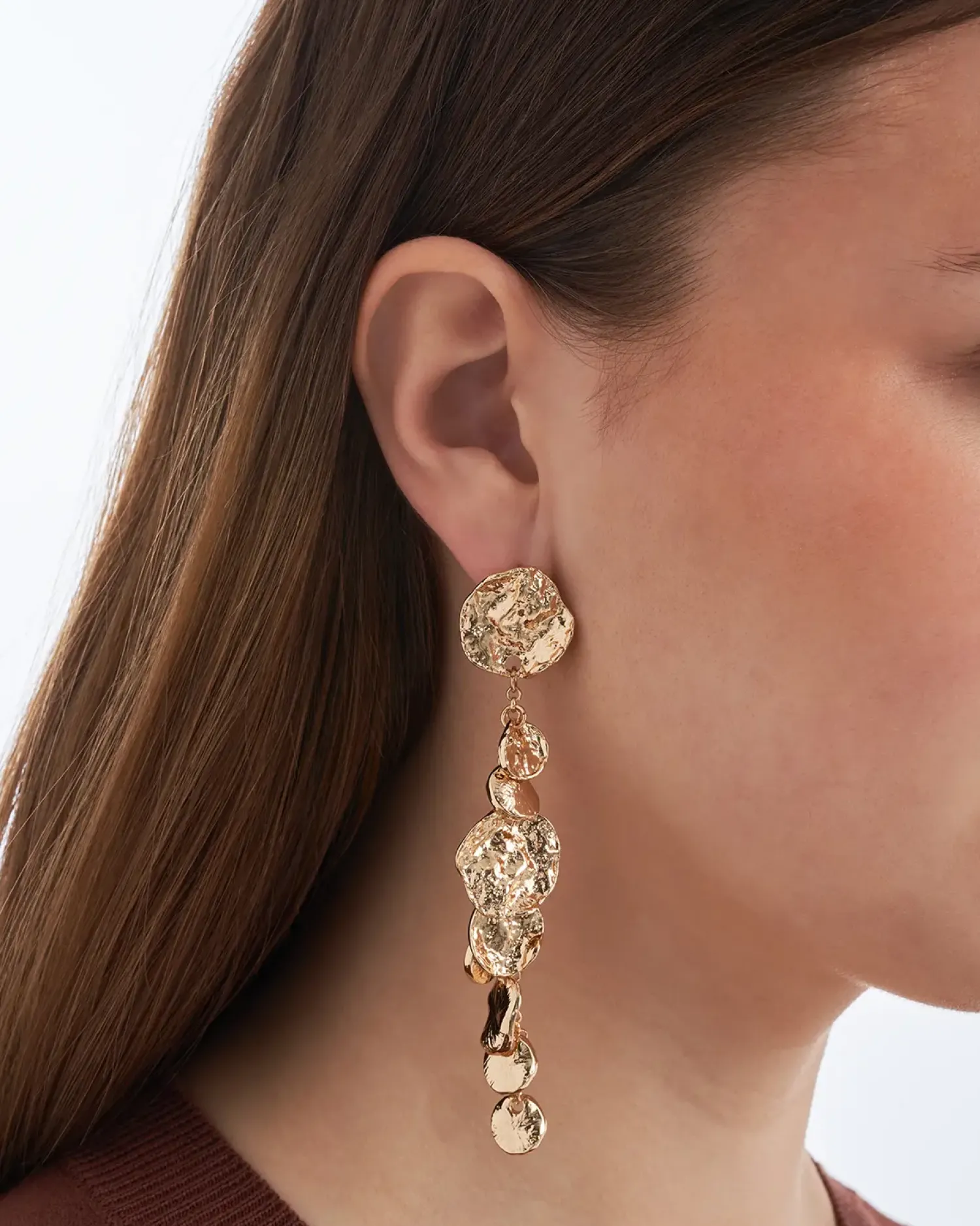 Bijou Brigitte Clous d'oreilles - Hammered Plates New