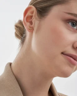 Bijou Brigitte Clous d'oreilles - Lustrous Leaf Best