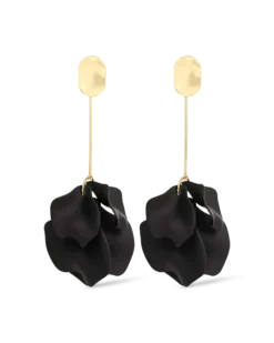 Bijou Brigitte Clous d'oreilles - Noir Leaves Sale