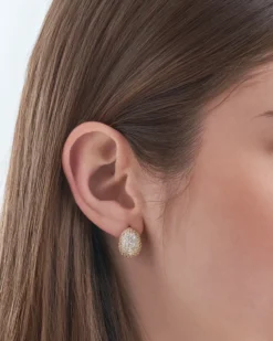 Bijou Brigitte Clous d'oreilles - Oval Glitter Sale