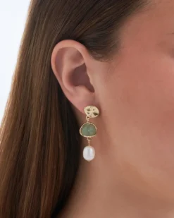Bijou Brigitte Clous d'oreilles - Pastel Aventurine Outlet