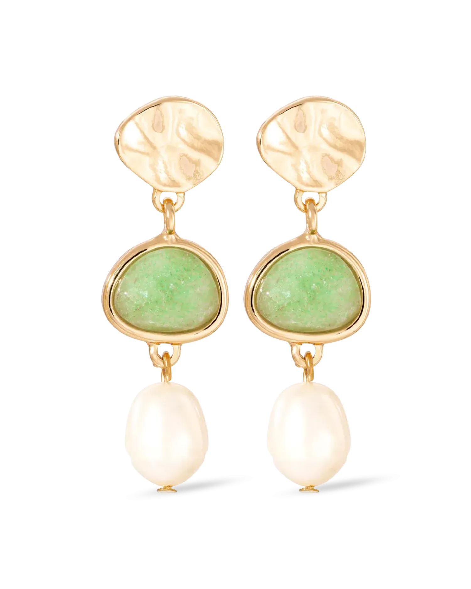 Bijou Brigitte Clous d'oreilles - Pastel Aventurine Outlet