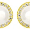 Bijou Brigitte Clous d'oreilles - Pearl Halo Hot