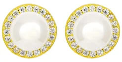 Bijou Brigitte Clous d'oreilles - Pearl Halo Hot