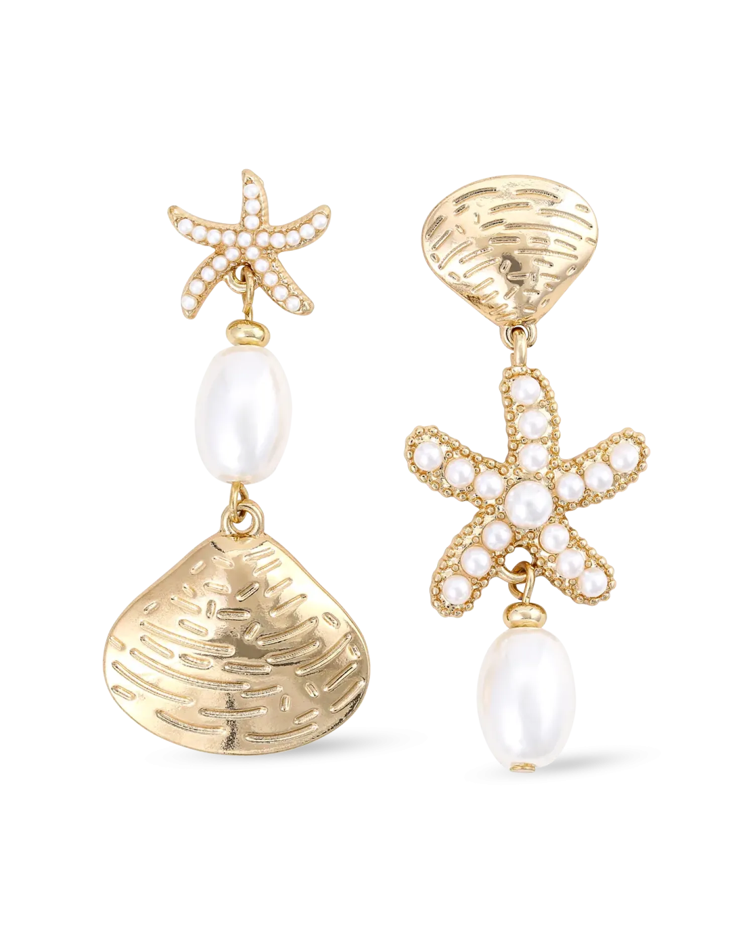 Bijou Brigitte Clous d'oreilles - Pearly Shells