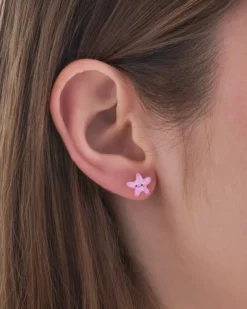 Bijou Brigitte Clous d'oreilles - Pink Starfish Hot