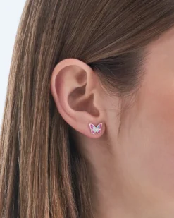 Bijou Brigitte Clous d'oreilles - Pink Wings Hot