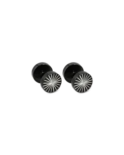 Bijou Brigitte Clous d'oreilles pour homme - Black Star
