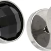 Bijou Brigitte Clous d'oreilles pour homme - Black Sparkle Outlet
