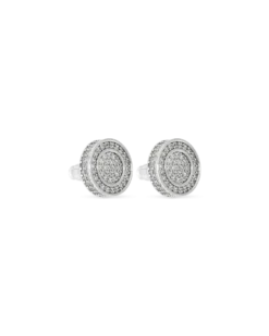Bijou Brigitte Clous d'oreilles pour homme - Zirconia Circle Discount