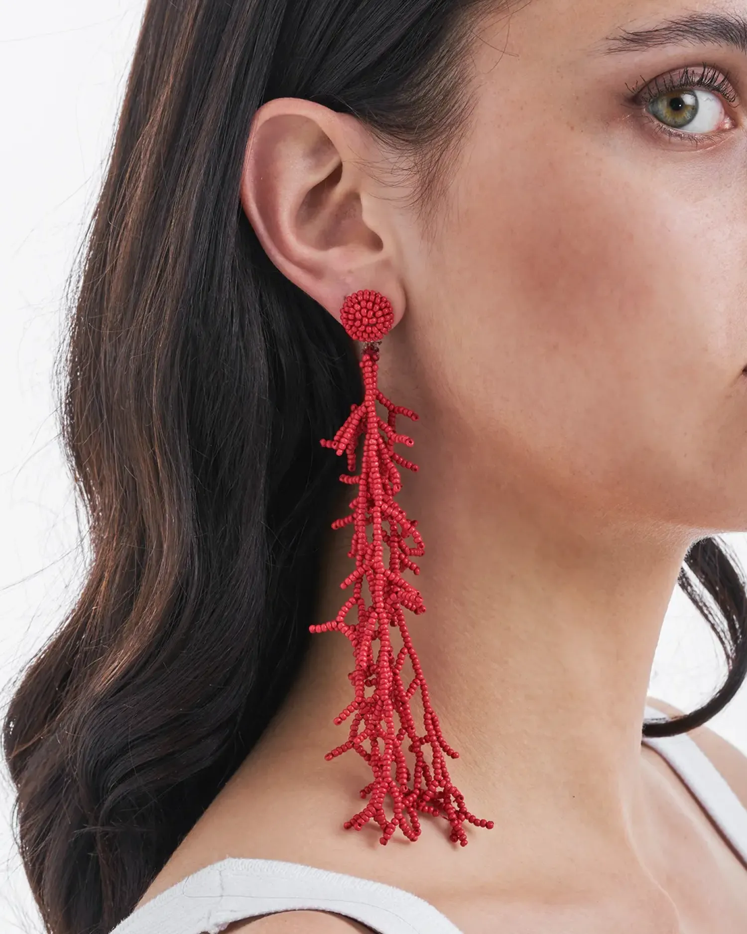 Bijou Brigitte Clous d'oreilles - Red Corals Sale