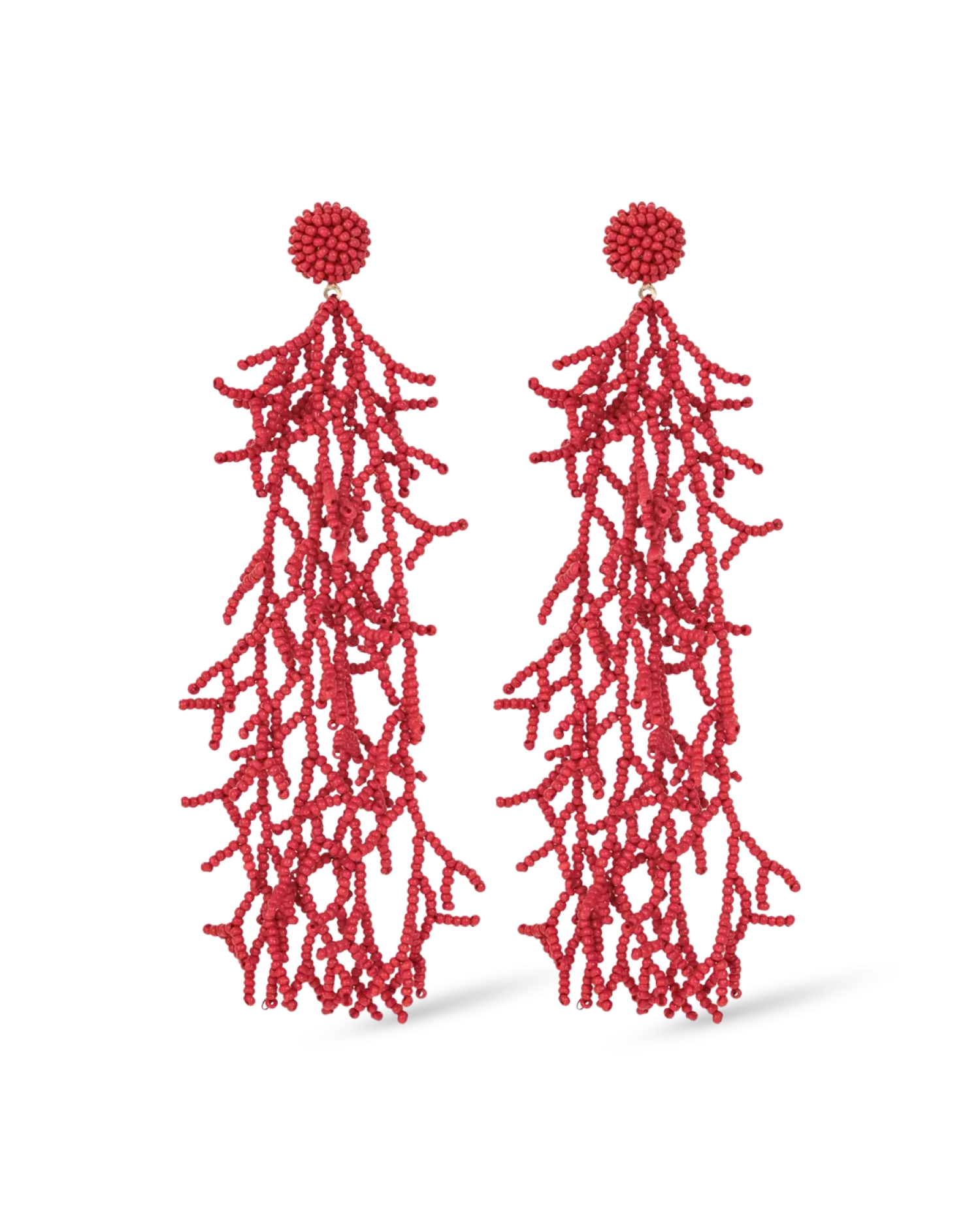 Bijou Brigitte Clous d'oreilles - Red Corals Sale
