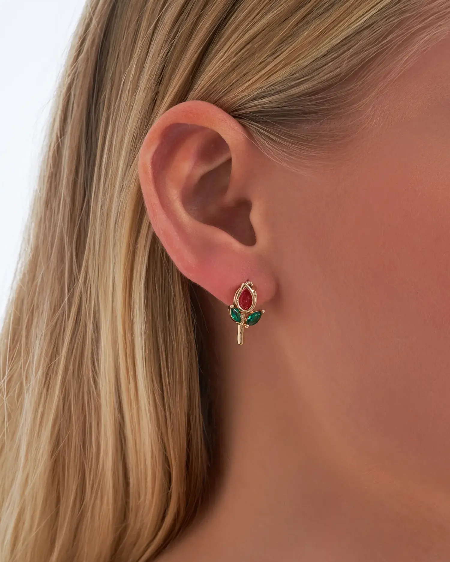 Bijou Brigitte Clous d'oreilles - Red Tulip New