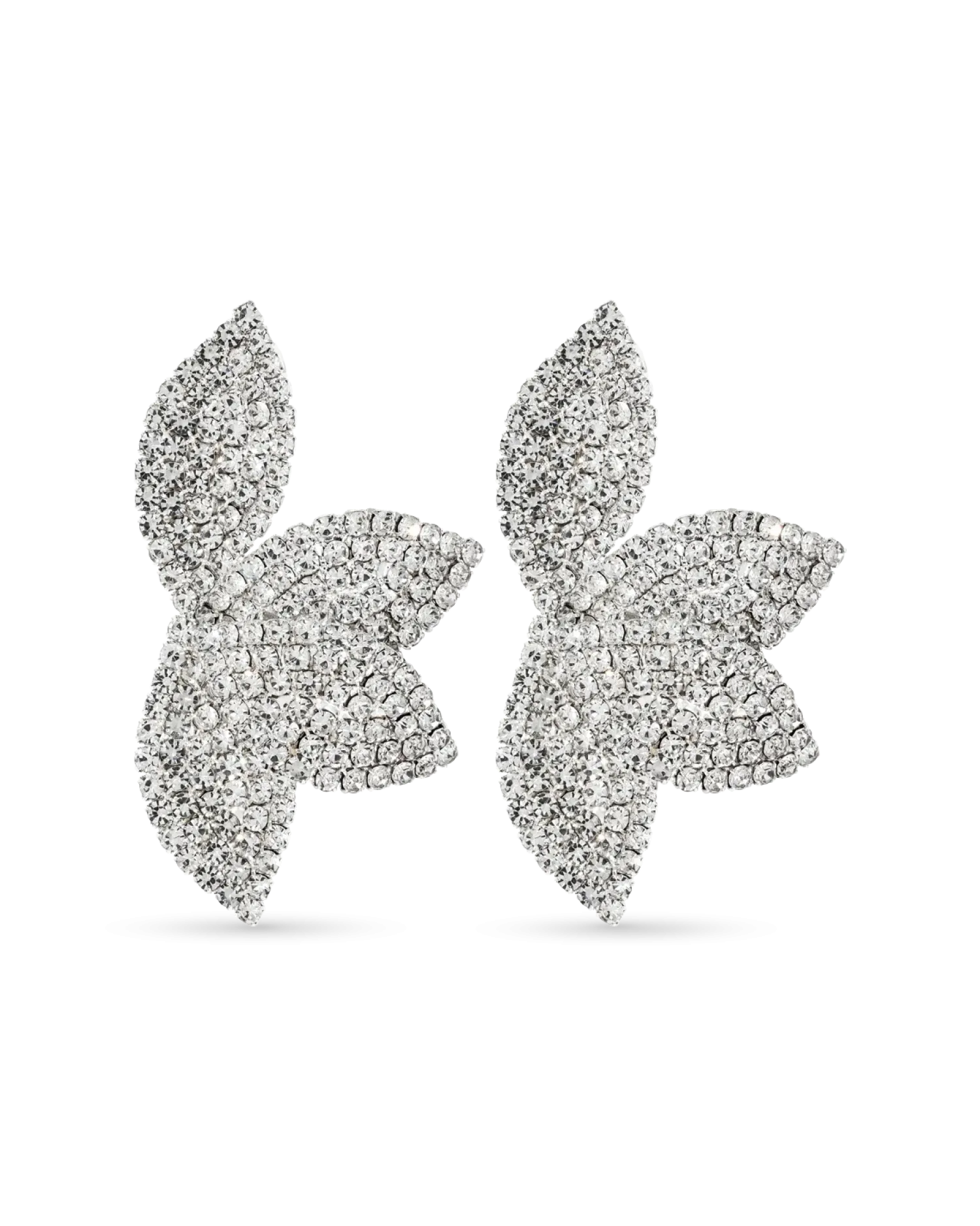Bijou Brigitte Clous d'oreilles - Rhinestone Flower Best