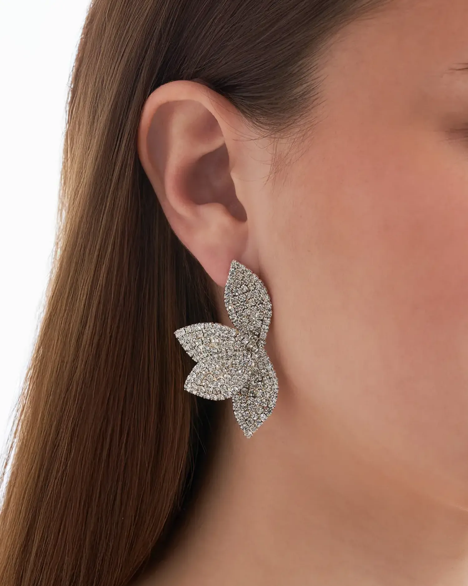 Bijou Brigitte Clous d'oreilles - Rhinestone Flower Best