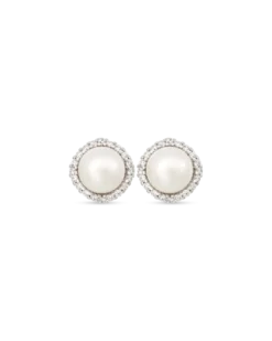 Bijou Brigitte Clous d'oreilles - Round Pearls Best