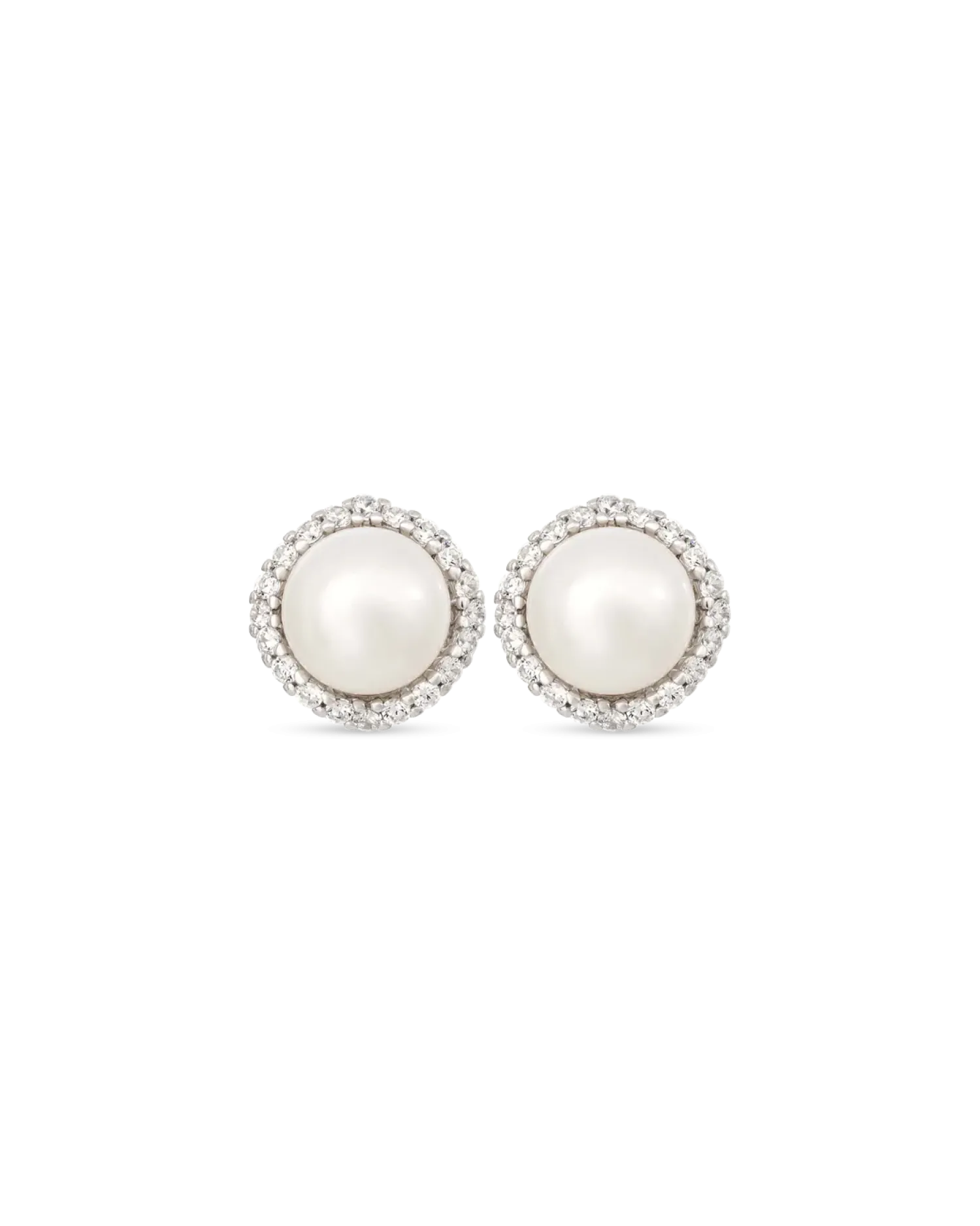 Bijou Brigitte Clous d'oreilles - Round Pearls Best