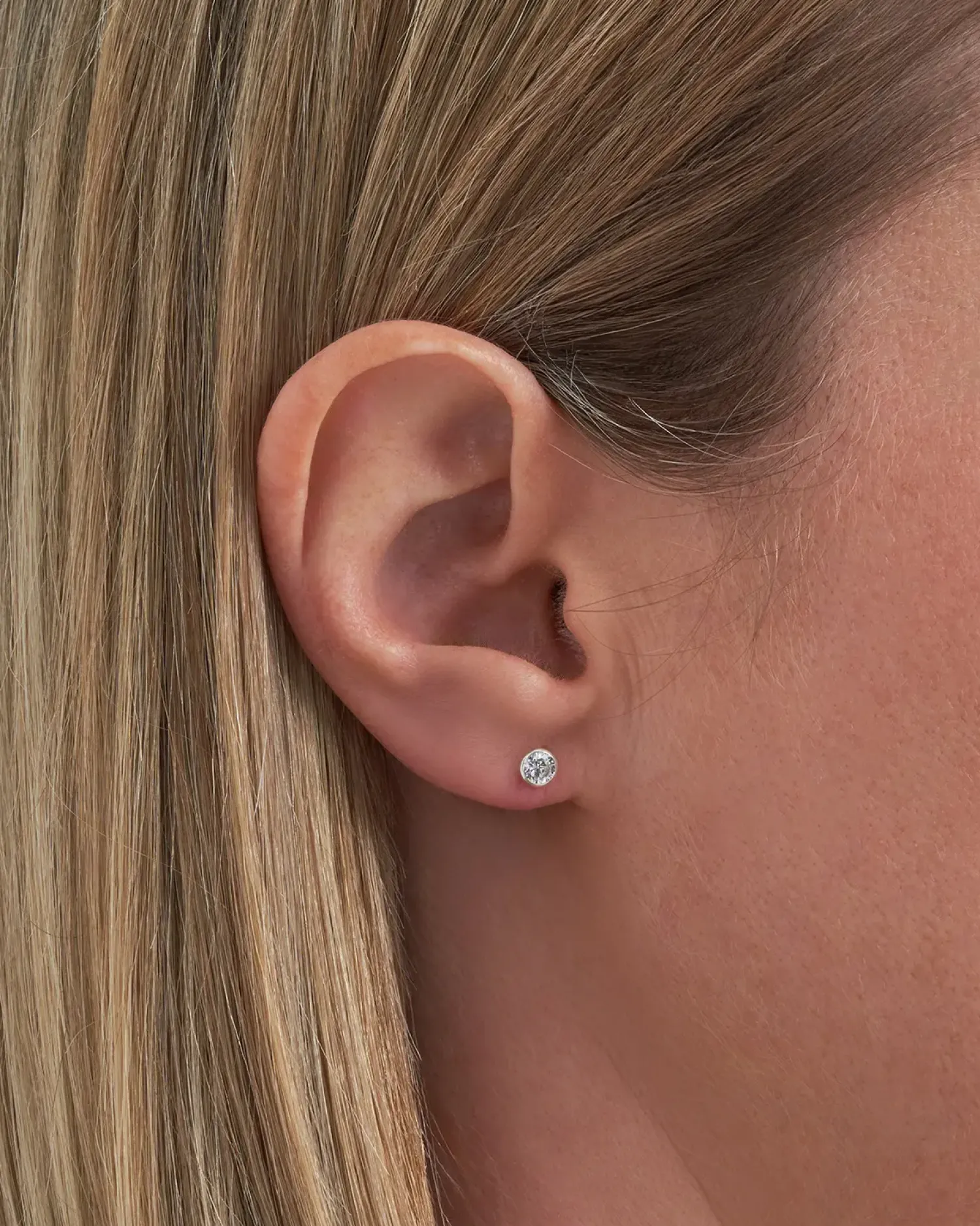 Bijou Brigitte Clous d'oreilles - Round Zirconia Best