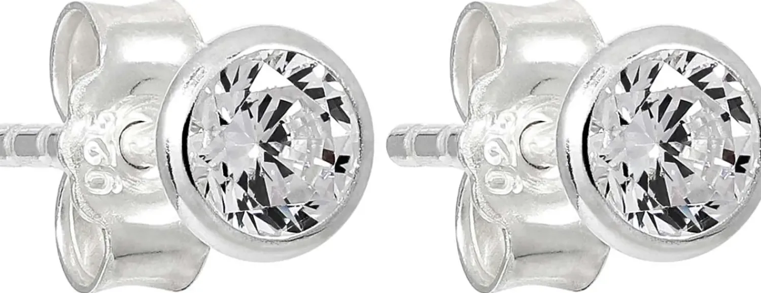 Bijou Brigitte Clous d'oreilles - Round Zirconia Best
