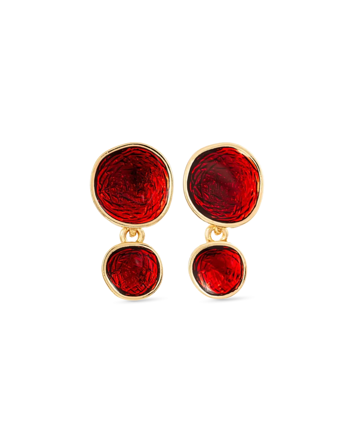 Bijou Brigitte Clous d'oreilles - Ruby Glaze Hot