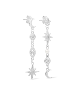 Bijou Brigitte Clous d'oreilles - Silver Galaxy New