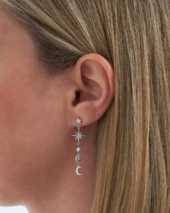 Bijou Brigitte Clous d'oreilles - Silver Galaxy New
