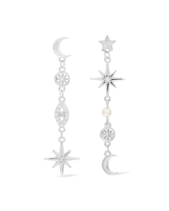 Bijou Brigitte Clous d'oreilles - Silver Galaxy New
