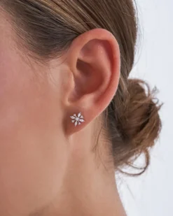 Bijou Brigitte Clous d'oreilles - Silver Iceflower Hot