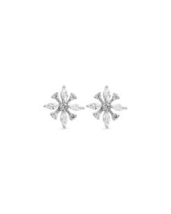Bijou Brigitte Clous d'oreilles - Silver Iceflower Hot