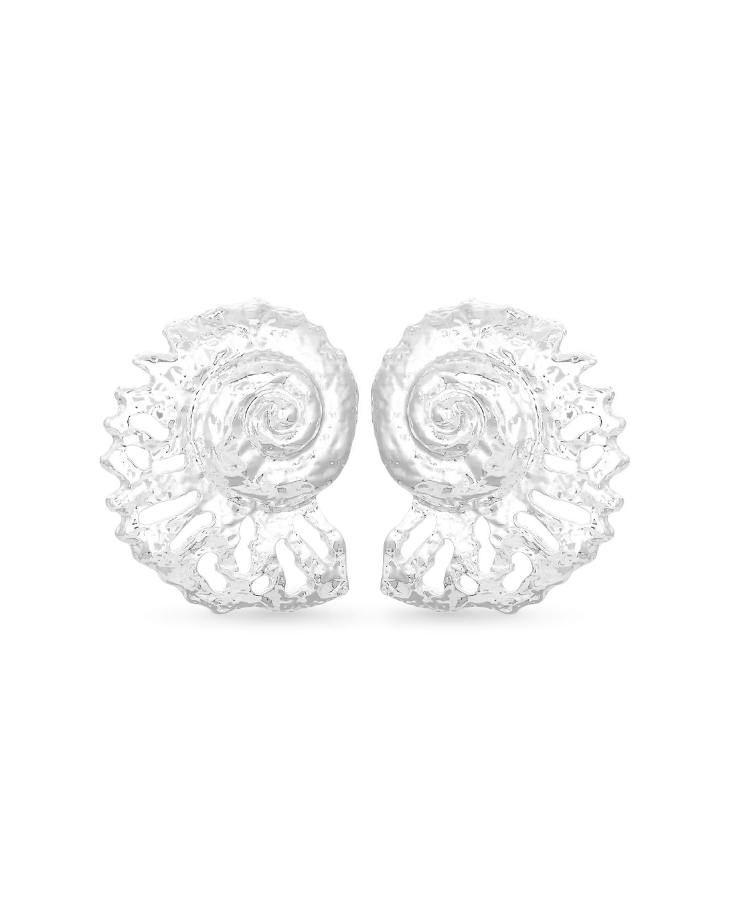 Bijou Brigitte Clous d'oreilles - Silver Nautilus Discount