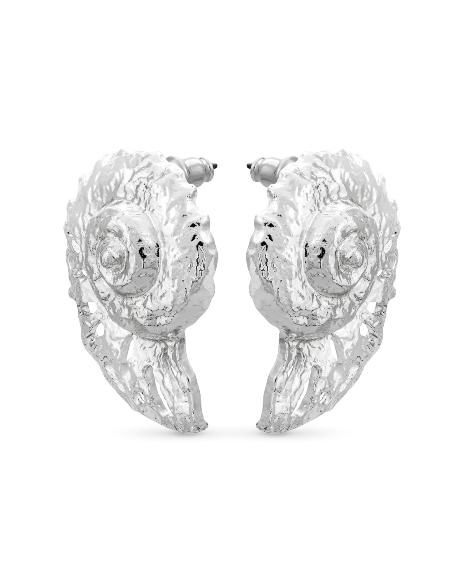 Bijou Brigitte Clous d'oreilles - Silver Nautilus Discount