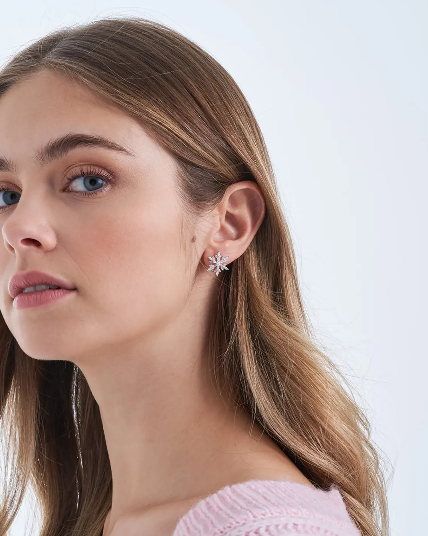 Bijou Brigitte Clous d'oreilles - Sparkling Snowflakes Hot