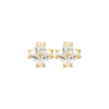 Bijou Brigitte Clous d'oreilles - Square Sparkle