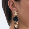 Bijou Brigitte Clous d'oreilles - Statement Leaves Sale