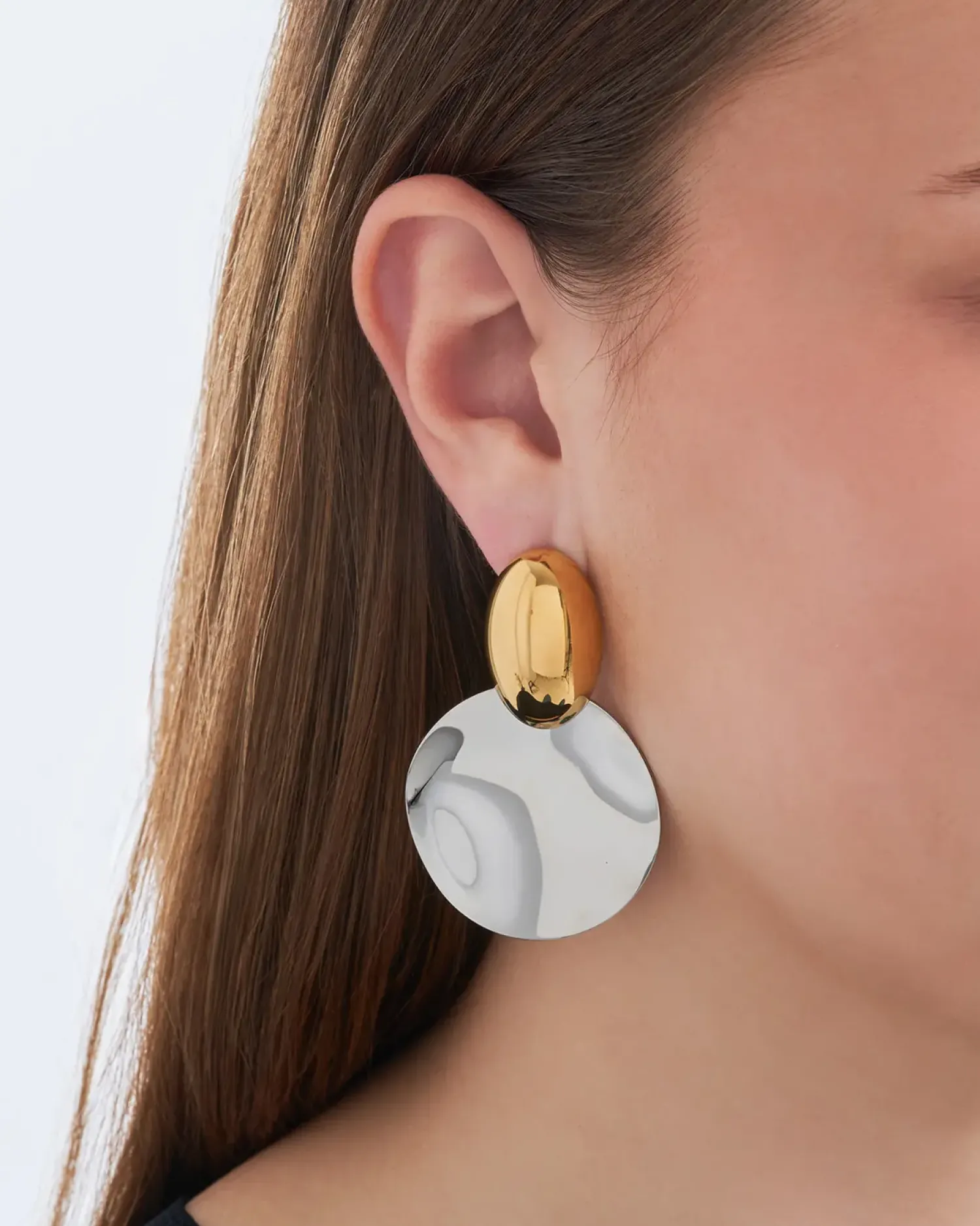 Bijou Brigitte Clous d'oreilles - Steel Circles Discount