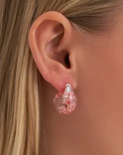 Bijou Brigitte Clous d'oreilles - Transparent Flower Outlet