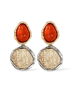 Bijou Brigitte Clous d'oreilles - Vintage Orange Best