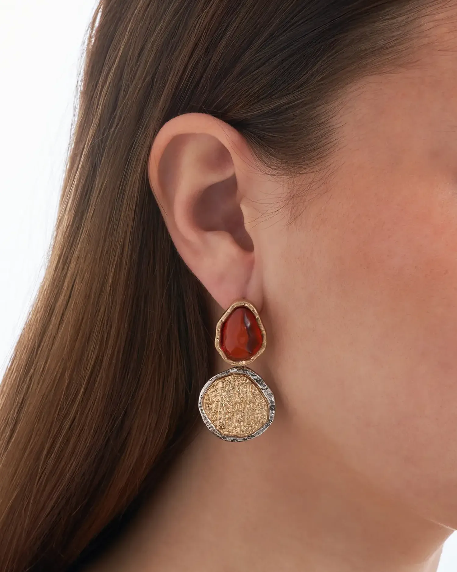 Bijou Brigitte Clous d'oreilles - Vintage Orange Best