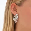 Bijou Brigitte Clous d'oreilles - Waved Leaf New